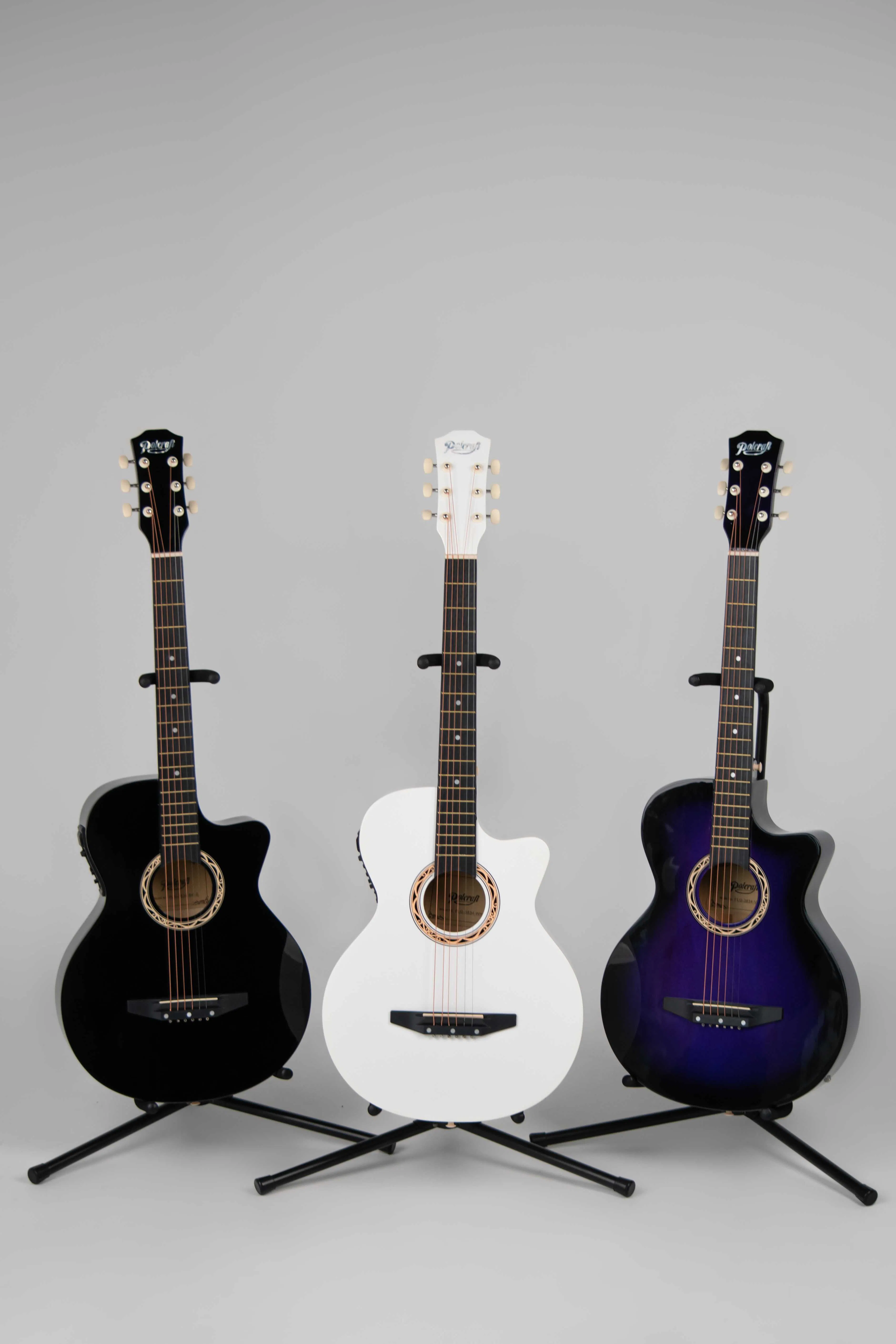 image of three guitars